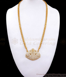 Full White Impon Lakshmi Gold Dollar Chain Gati Jewelry BGDR963 Full White Impon Lakshmi Gold Dollar Chain Gati Jewelry BGDR963
