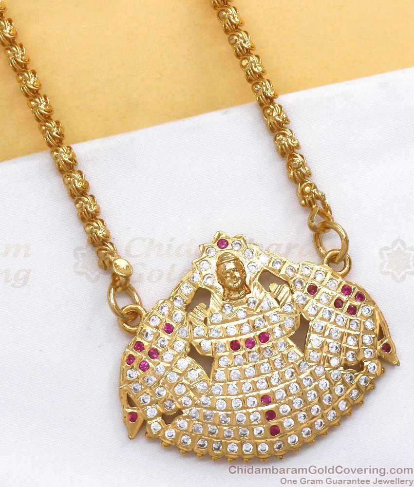 Pure Impon Lakshmi Design Dollar Chain Daily Wear BGDR964