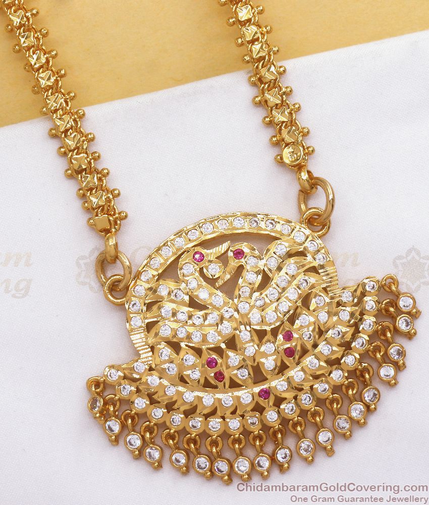 Grand Impon Panchaloha Swan Dollar Gold Chain Shop Online BGDR965