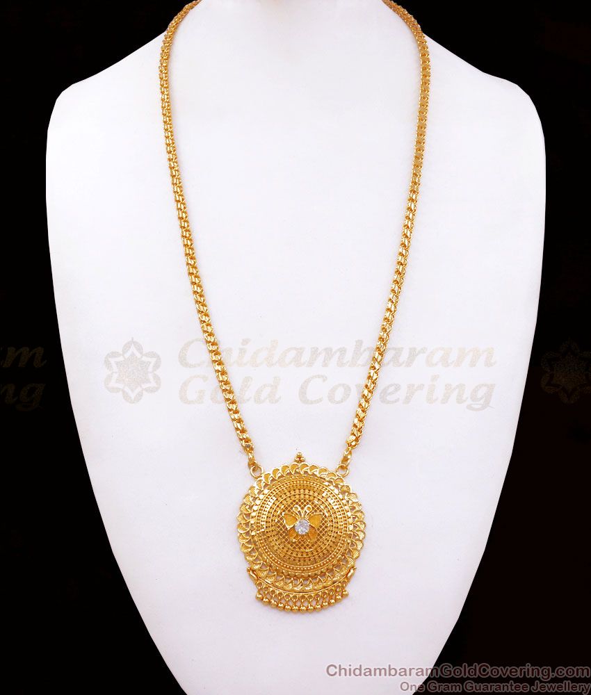 Trendy Butterfly Pattern Gold Plated Dollar Chain Shop Online BGDR970