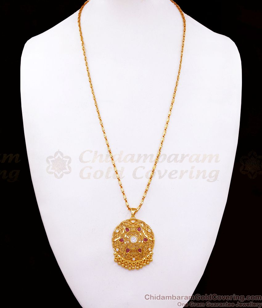 24 Inch 1 Gram Gold Kemp Dollar Chain Bridal Jewelry BGDR973