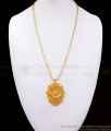 Stylish Gold Plated Dollar Chain 5 Petal Stoned Pendant BGDR990