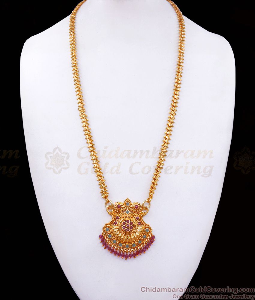 Bollywood Fashion Gold Plated Dollar Heart Pattern Chain BGDR997
