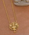 Traditional Gold Imitation Lakshmi Peacock Dollar With Box Chain HR3768 Traditional Gold Imitation Lakshmi Peacock Dollar With Box Chain HR3768
