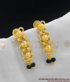 Long Flower Design Gold Dangler Earrings ER1039