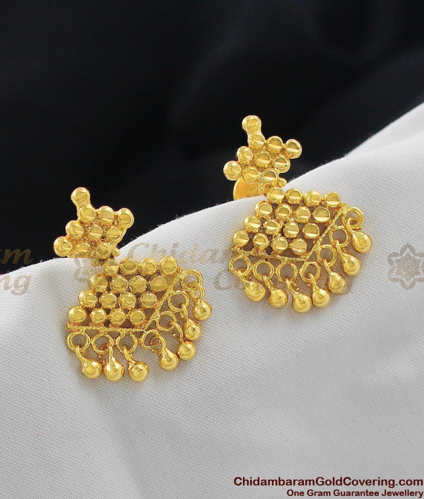 Multicolor - Kerala Handpainted Bamboo Stud Earrings 39