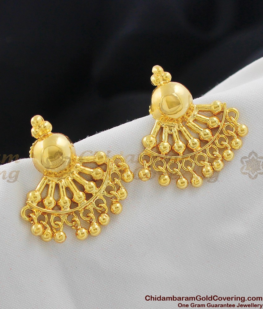 Cute Gold Stud Kerala Design for Girls ER1061