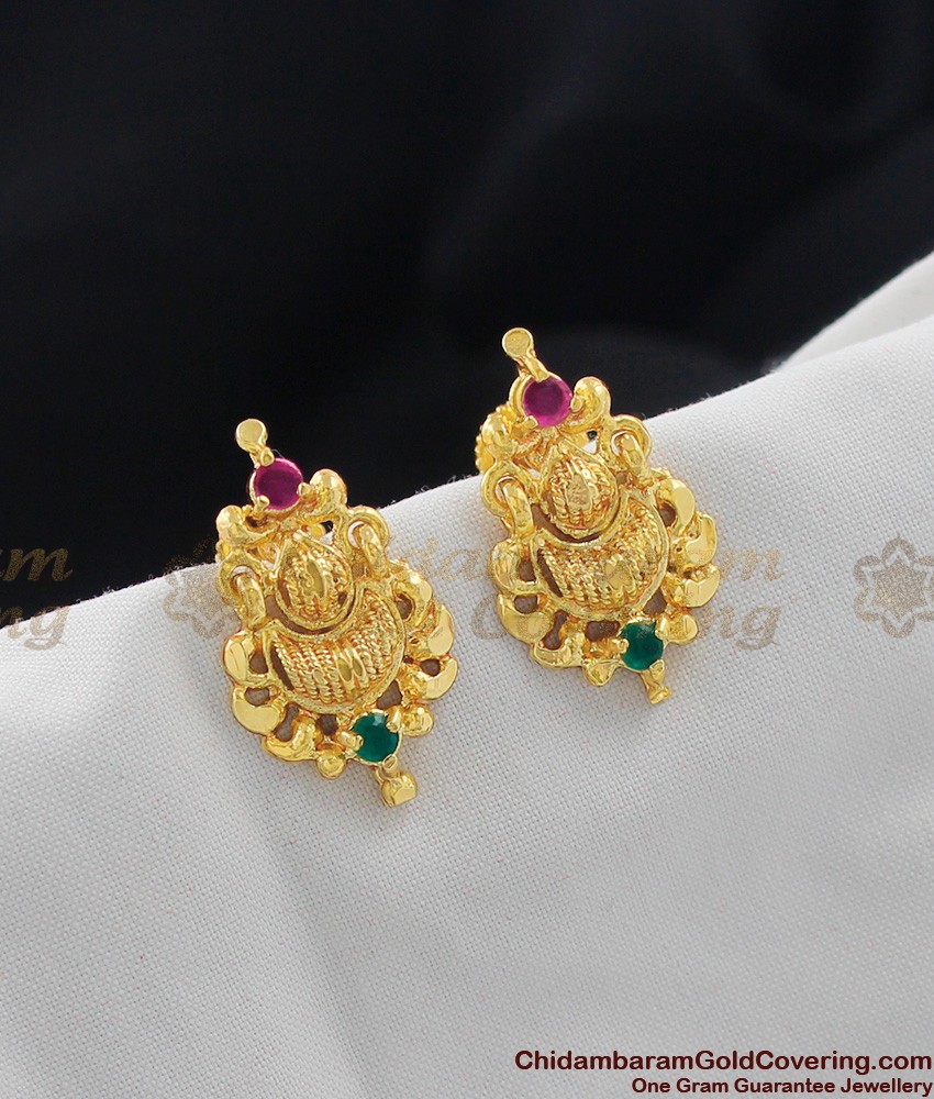 Mulit Stone Stud Earrings  for Daily Use ER1064