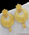 Big Gold Pattern Dangler Earrings for Marriage Function ER1085