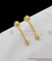 Golden Beads Rain Drop Hanging Single Line Dangler Collections For Womens ER1104