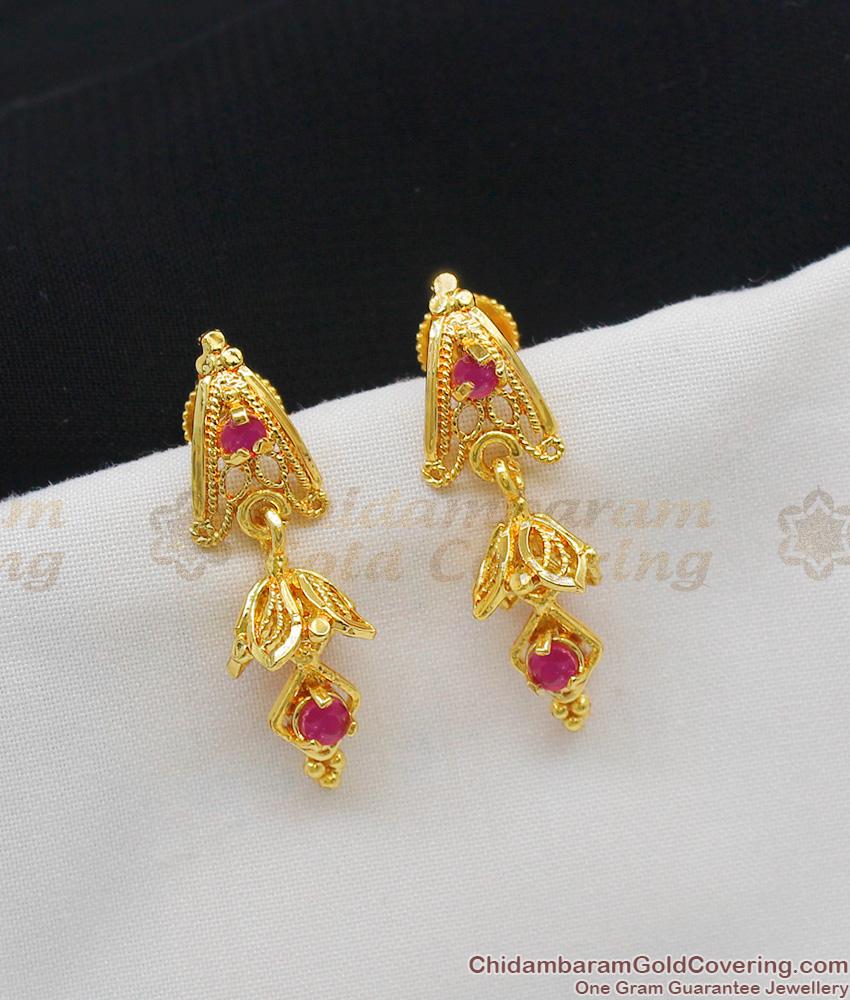 Trendy Designer Jhumki Gold Earring For Women Office and College Wear ER1117