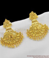 Diwali Festive Design Gold Forming Big Danglers For Marriage Receptions ER1157