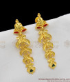 Long Sparkling Enamel Gold Forming Danglers For Wedding Diwali Offer ER1163