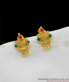 Ruby Emerald Multi Stone Small Studs For Girls Traditional Wear Online ER1171