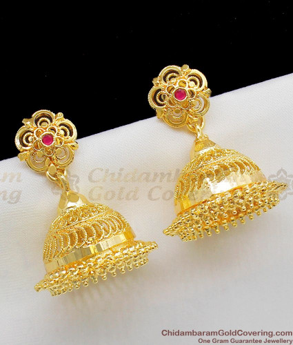 Brass Jhumki Style Antique Peacock Earring With Matte Gold Plating 216737  at Rs 295/pair in Mumbai