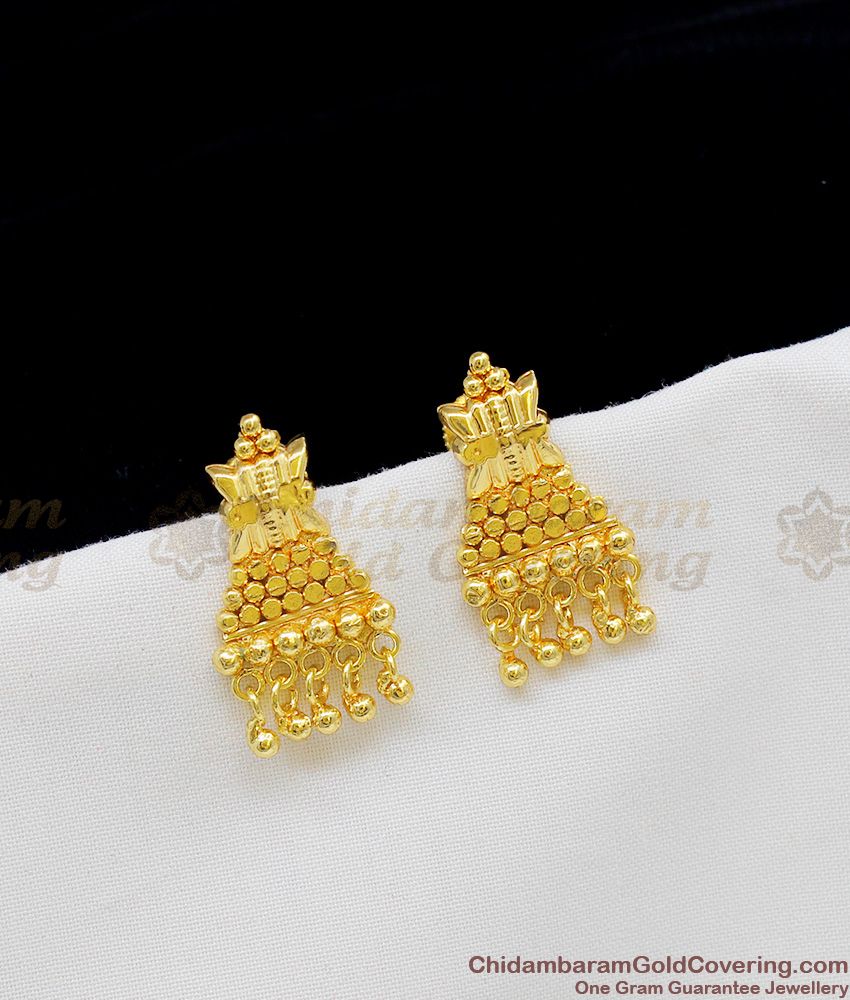 Traditional Kerala Design Gold Plated Studs For Womens Online Shop ER1201