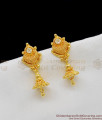 White AD Sizzling Stone Pure Gold Earrings Dangler Design For Ladies ER1205