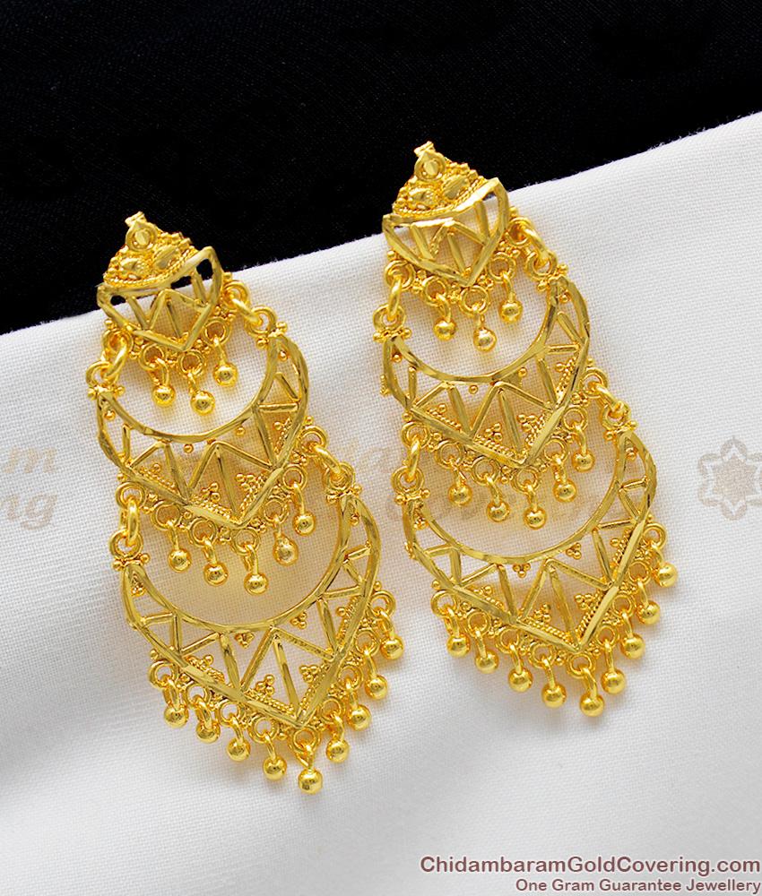 Buy Gold Wedding Earrings, Chandelier Bridal Earrings, Long Dangle Earrings,  Crystal Earrings, Swarovski Pearl Earrings, Bridal Jewelry, EZMAE Online in  India - Etsy