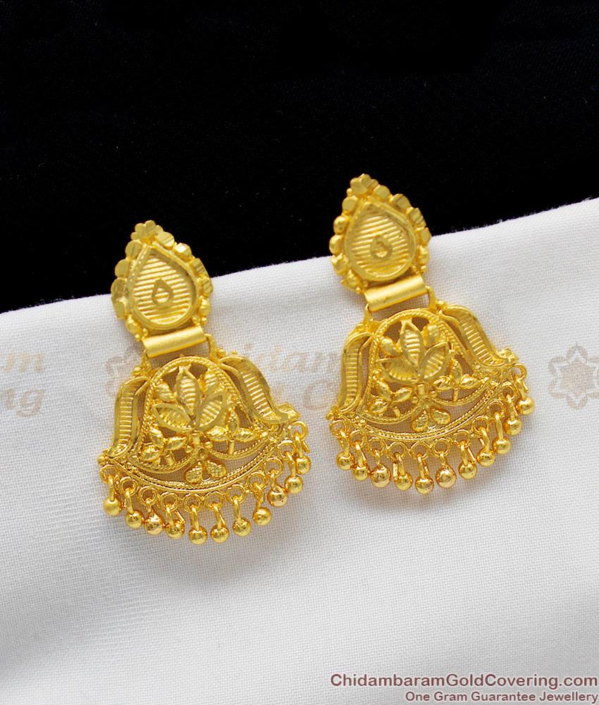 Real Gold Kerala Design Big Dangler Forming Jewelry For Ladies Best Offer ER1212