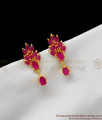 Semi Precious Full ruby Stone Earth Lover Earrings Daily Use Studs ER1216