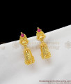 South Indian Traditional Jhumki With Ruby Stone Earrings Shop Online ER1235