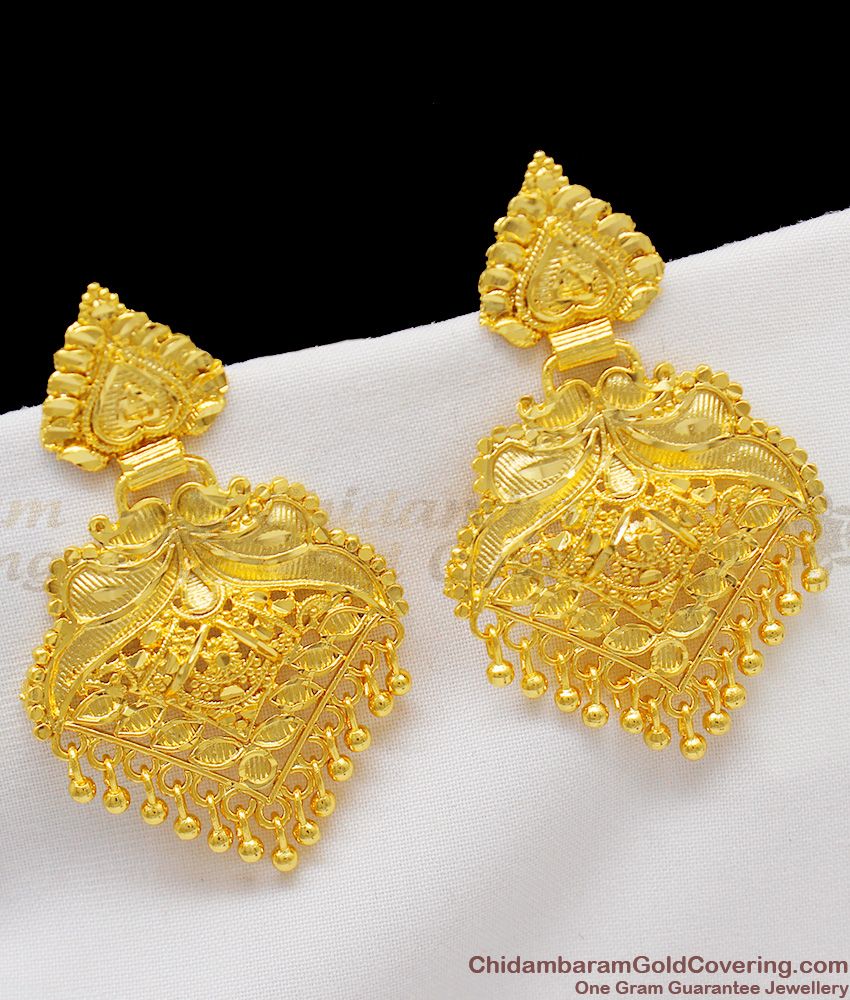 Attractive Gold Inspired Forming Earrings Party Wear Danglers Offer ER1266