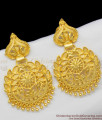 Real Gold Finish Big Forming Olive Leaf Romanian Danglers Design For Ladies ER1310