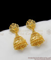 Plain Gold Plated Jhumki Earrings For Girls Office And College Wear Buy Online ER1316