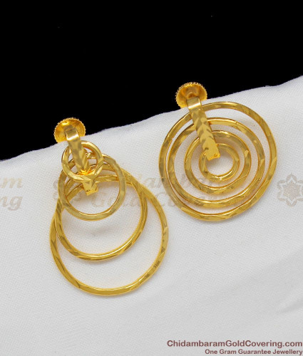 18K Gold Teardrop Hoop Earrings | Waterdrop Design earrings