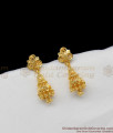 Small Gold Cone Jhumka Jewelry With beads For Teen Girls Trendy Design ER1319 Small Gold Cone Jhumka Jewelry With beads For Teen Girls Trendy Design ER1319