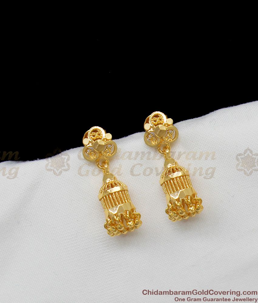 One Gram gold Earring Real Gold Small Jhumki Collections Buy Online ER1321