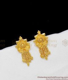 South Indian Traditional Kerala Gold Plated Studs With Droplet Model Earrings ER1344 South Indian Traditional Kerala Gold Plated Studs With Droplet Model Earrings ER1344