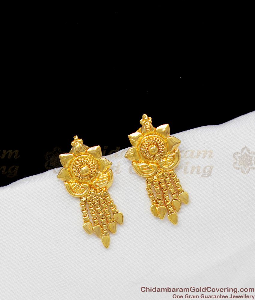 South Indian Traditional Kerala Gold Plated Studs With Droplet Model ...