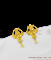 Pretty Kerala Gold Model Imitation Studs Plain Design Earrings Traditional Jewelry ER1347