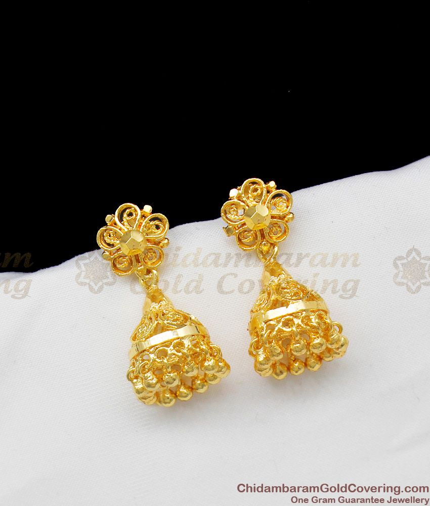 Adorable Gold Inspired Jhumki Trendy Model Earring At Lowest Price ER1362