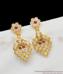 Regular Wear One Gram Gold Ayimpon Multi Stone Danglers Collection Online ER1382 Regular Wear One Gram Gold Ayimpon Multi Stone Danglers Collection Online ER1382