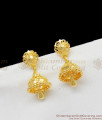 Solid Gold Design Medium Jhumki Earrings Bell Model Latest Collection ER1408