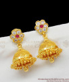 Impon Studs Jhumki Pattern Long lasting Gold Tone Earrings ER1426