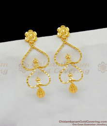 Double Layer Heart Design Lovers Gift Gold Danglers For Birthday ER1462 Double Layer Heart Design Lovers Gift Gold Danglers For Birthday ER1462