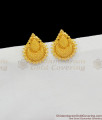 South Indian Traditional Leaf Pattern Gold Net Pattern Studs For Ladies Daily Use ER1464