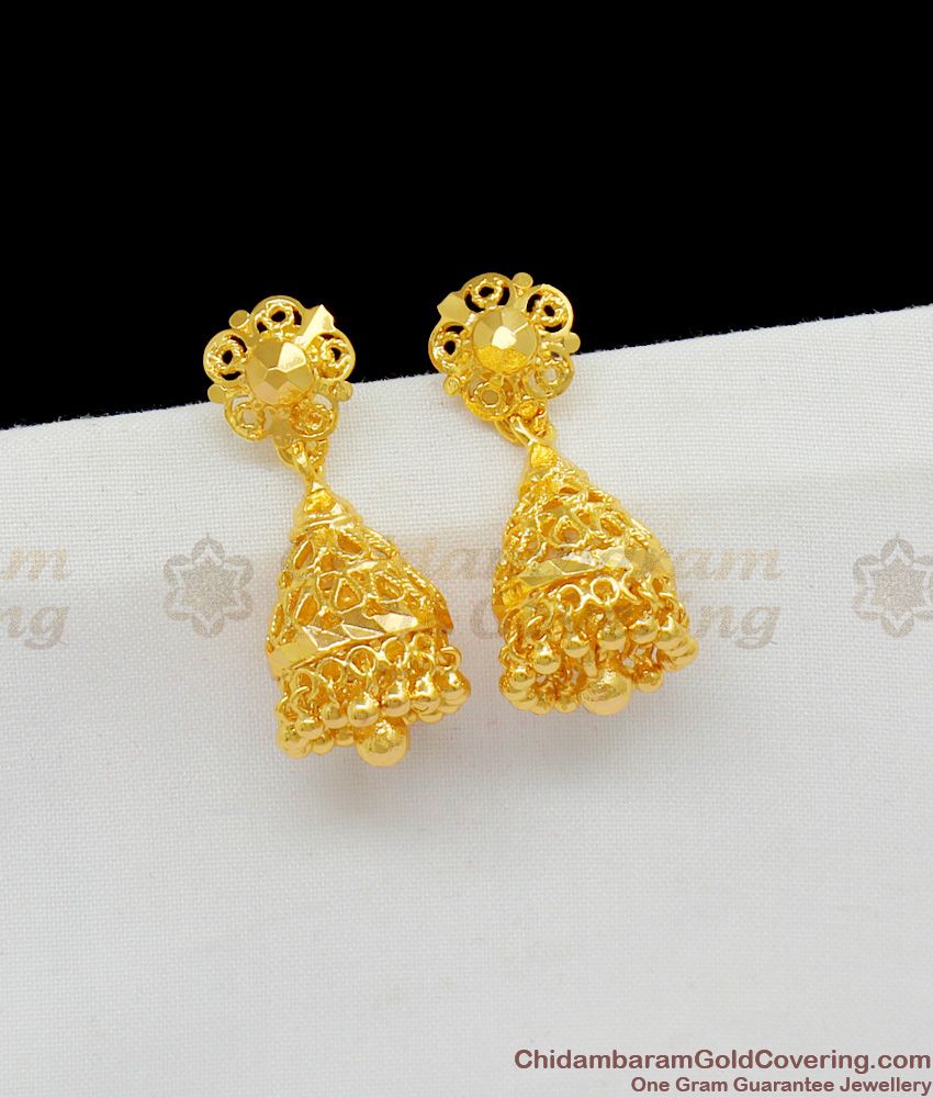 Latest Special Model Gold Imitation Jhumki Earrings For Daily Wear Jewelry ER1481
