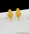 One Gram Gold Light Weight Studs Kerala Design Traditional Ornament ER1484