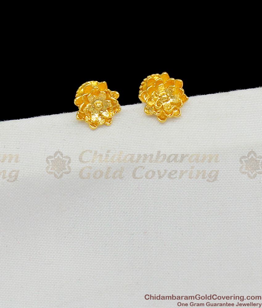 Beautiful Flower Design Stud Gold Inspired Earrings Collections Online Shop ER1485