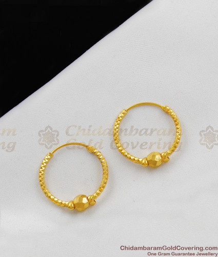 er1492 real gold design earrings collections hoop circle ring pattern for daily use 120 1
