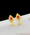 Small Ruby Stud Earrings Jewelry For Regular Wear Online Shop ER1499