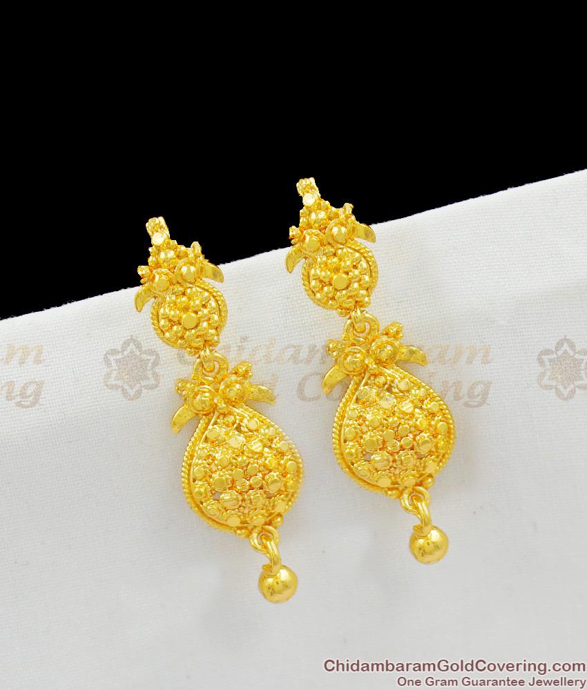 Peacock Earrings Fashion Design Gold Plated Danglers Jewelry Accessories ER1504