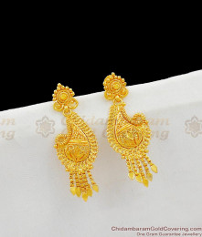 Peacock Earrings Fashion Design Gold Plated Danglers Jewelry Accessories ER1512 Peacock Earrings Fashion Design Gold Plated Danglers Jewelry Accessories ER1512