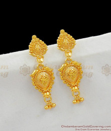 Handcrafted Unique Pattern Real Gold Modern Design Long Danglers ER1533 Handcrafted Unique Pattern Real Gold Modern Design Long Danglers ER1533