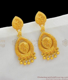 Trendy One Gram Gold Peacock Design Danglers For Causal Use ER1535 Trendy One Gram Gold Peacock Design Danglers For Causal Use ER1535