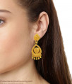 Trendy One Gram Gold Peacock Design Danglers For Causal Use ER1535